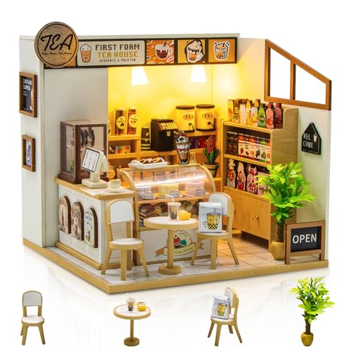 Anti-Stress Adulte : Kit Maison Miniature Salon de Thé à Assembler DIY