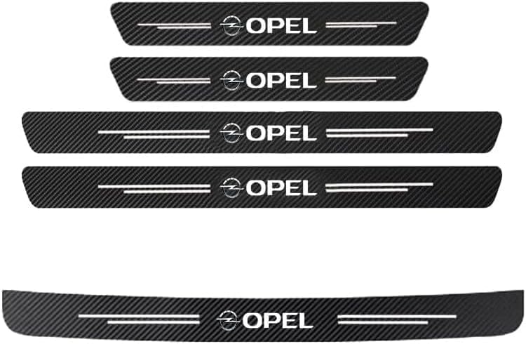 5 Stück Carbon-Einstiegsleisten Für Opel Frontera (2024-2025) - Kratzschutz-Aufkleber Für Türschwellen, Selbstklebend (versch. Größen)