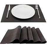 Trivetrunner:Decorative Modular Trivet Runner for Table 4 pcs Placemats Extendable Hot Pad, with Coasters Heat-Resistant Surface,for Hot Plates, Pots, Dishes, Cookware for Kitchen (Warm Gray)