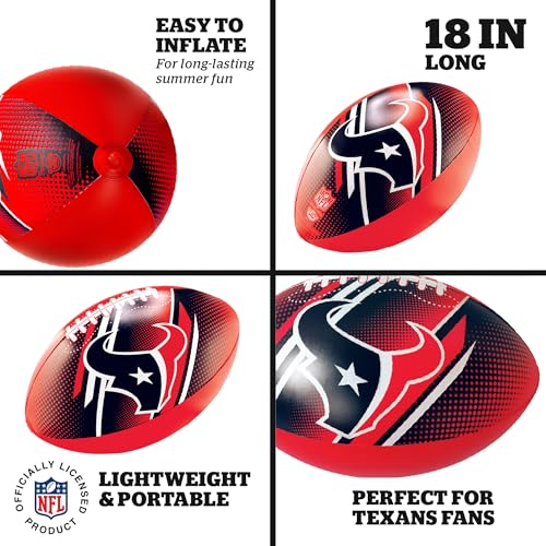 Image of BigMouth 18 inch Inflatable Pool Football Officially Licensed NFL Fan Gear Merchandise Beach Ball Games for Adults and Teens