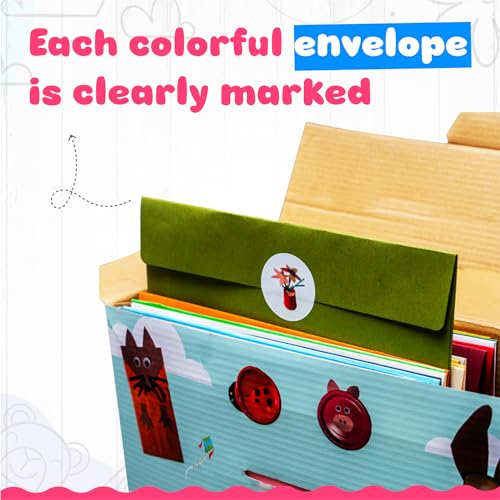Crafty Mother 18 Awesome Paper Crafts Arts and Crafts Supplies – Award Winning Crafts for Kids Ages 4-8 Toddler Activities -Fun and Educational Kids Art Supplies Promote Motor Skills, Problem Solving - Image 3
