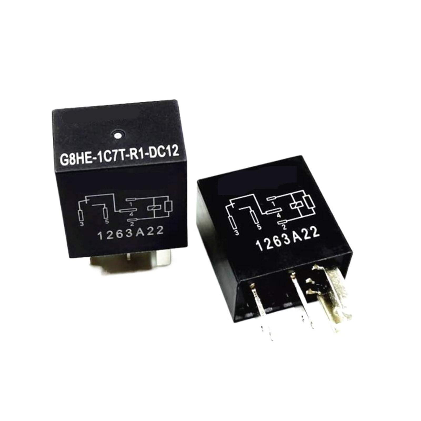 Relais G8HE-1C7T-R1-DC12 12V 5 pins pour circuit de commande automobile