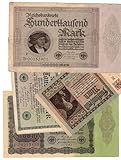  Konvolut Geldscheine / Banknoten Deutsches Reich 1922/23 (4 x)