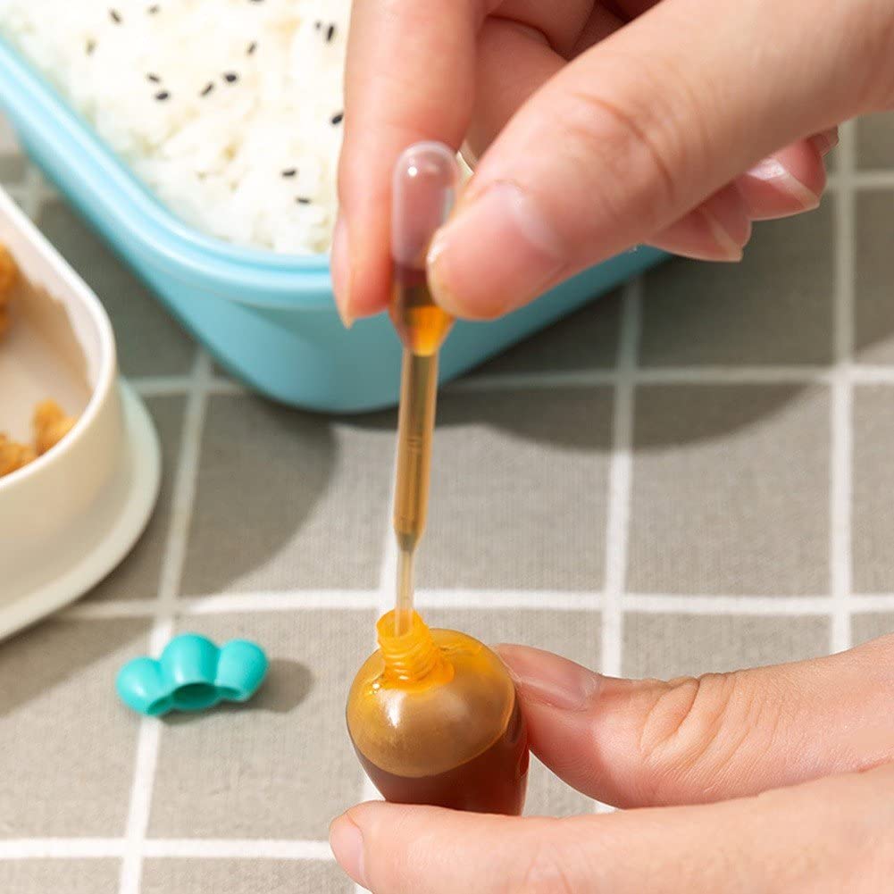 Fopytu 3 Stks Bento Sojasaus Fles Mini Leuke Lunch Saus Case Container Lege Plastic Knijp Fles Kruiderij Dispenser Voor Salade Ketchup Siroop Olie