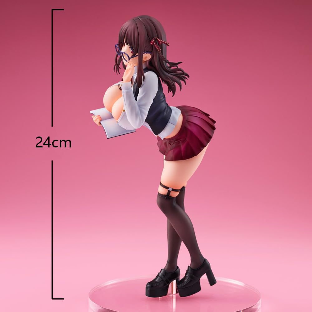 QAHEART Anime Illustration KINAKO Figure Original Painting Figures Rabbit Flova Figure Bunny Girl Model Statue: 9.45in/24cm Mataro Himitsu No Senzoku Shisho