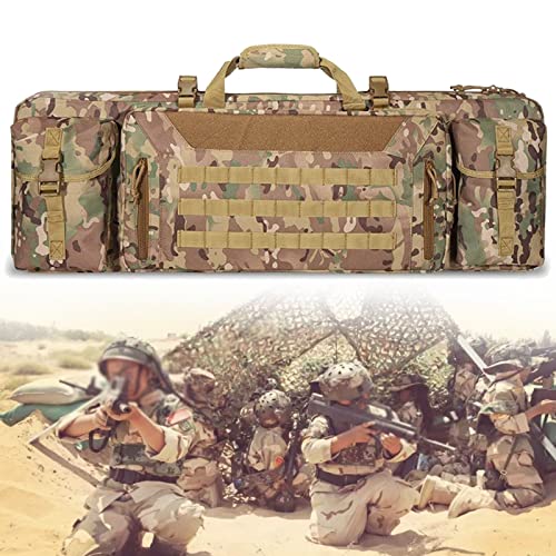 BomDog Bolsa Doble Acolchada para Rifle Táctico,Bolsa de Transporte Airsoft/Yellowcp/107Cm