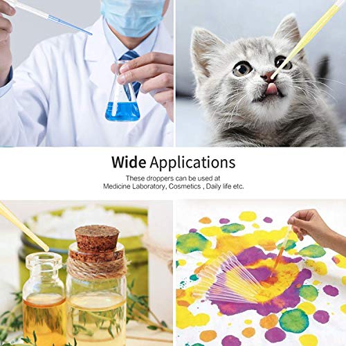 100Pcs 3Ml Disposable Laboratory Pipettes Dropper, Plastic Transfer Pipette For Transfering Liquids And Other Liquid Use. #TOP3