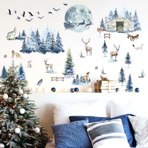 Vinilos decorativos árbol invierno diseño Barri Design miniatura 2