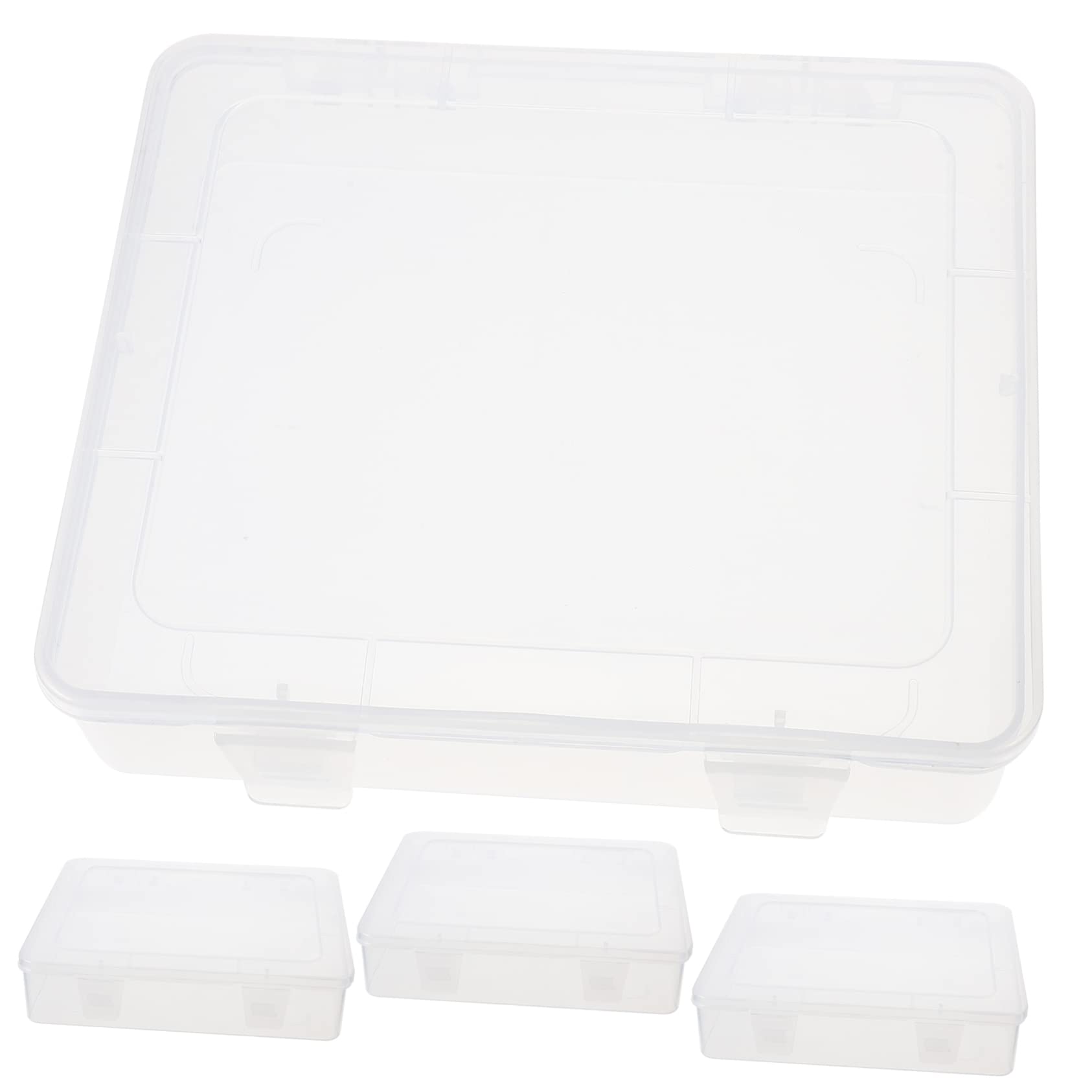 Boîtes de rangement transparentes en plastique pour strass nail art et perles
