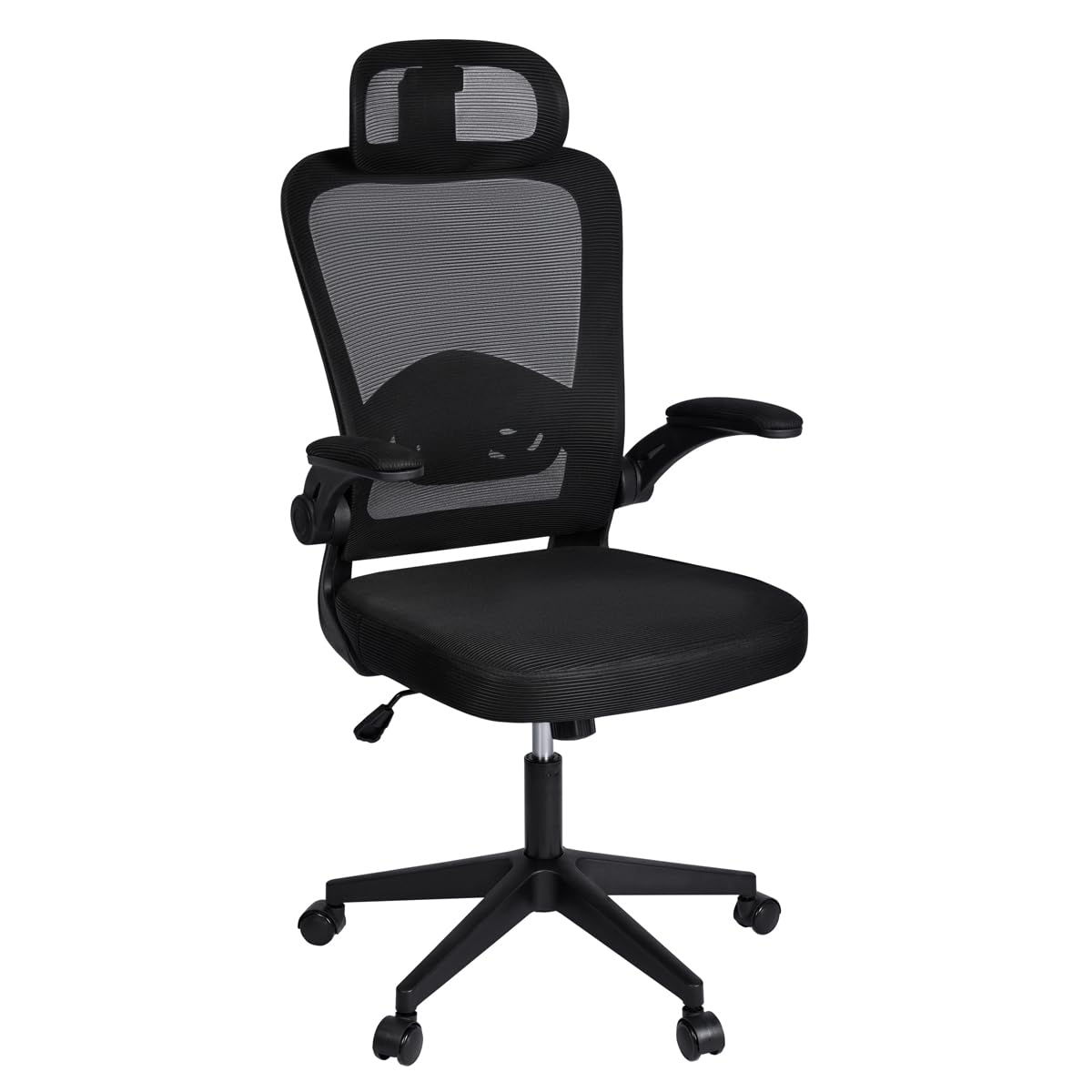T-LOVENDO.ES Silla de Oficina Ergonómica, de Escritorio, Ejecutiva, Giratoria con Ruedas, de Juegos de Malla Transpirable, con Reposacabezas y Apoyabrazos Ajustable, Soporte Lumbar para Oficina, Casa