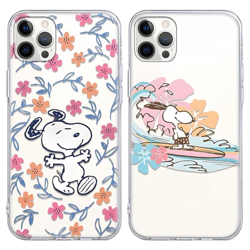 PBNDJVG 2 Piezas Transparente Funda para Huawei P20 Lite 5.84', Carcasa Anime Patrón Carino Lindo Dibujos Antigolpes para Mujeres y Niñas, TPU Suave Silicona Antichoque Protectora Case, Aesthetic