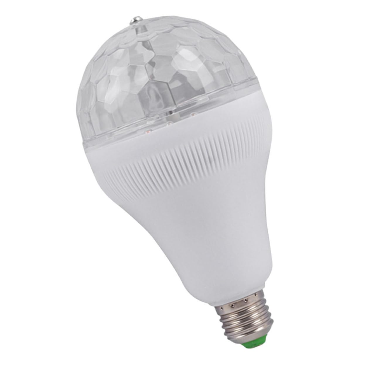 SEWOART Led Party Light Bulb RGB Disco Light Rotating Ball E27 Base for Parties Disco Ball Ambiance Lamp