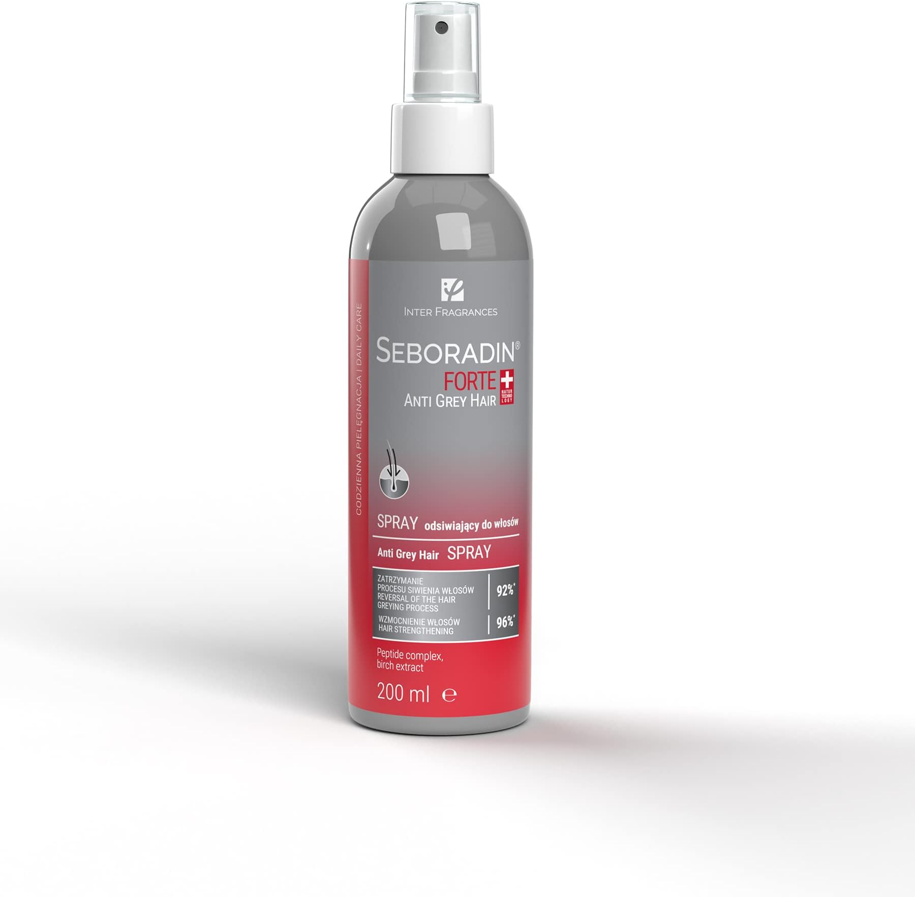 SEBORADIN Forte Anti Grey Hair Spray, 200 ml, For Women and Men