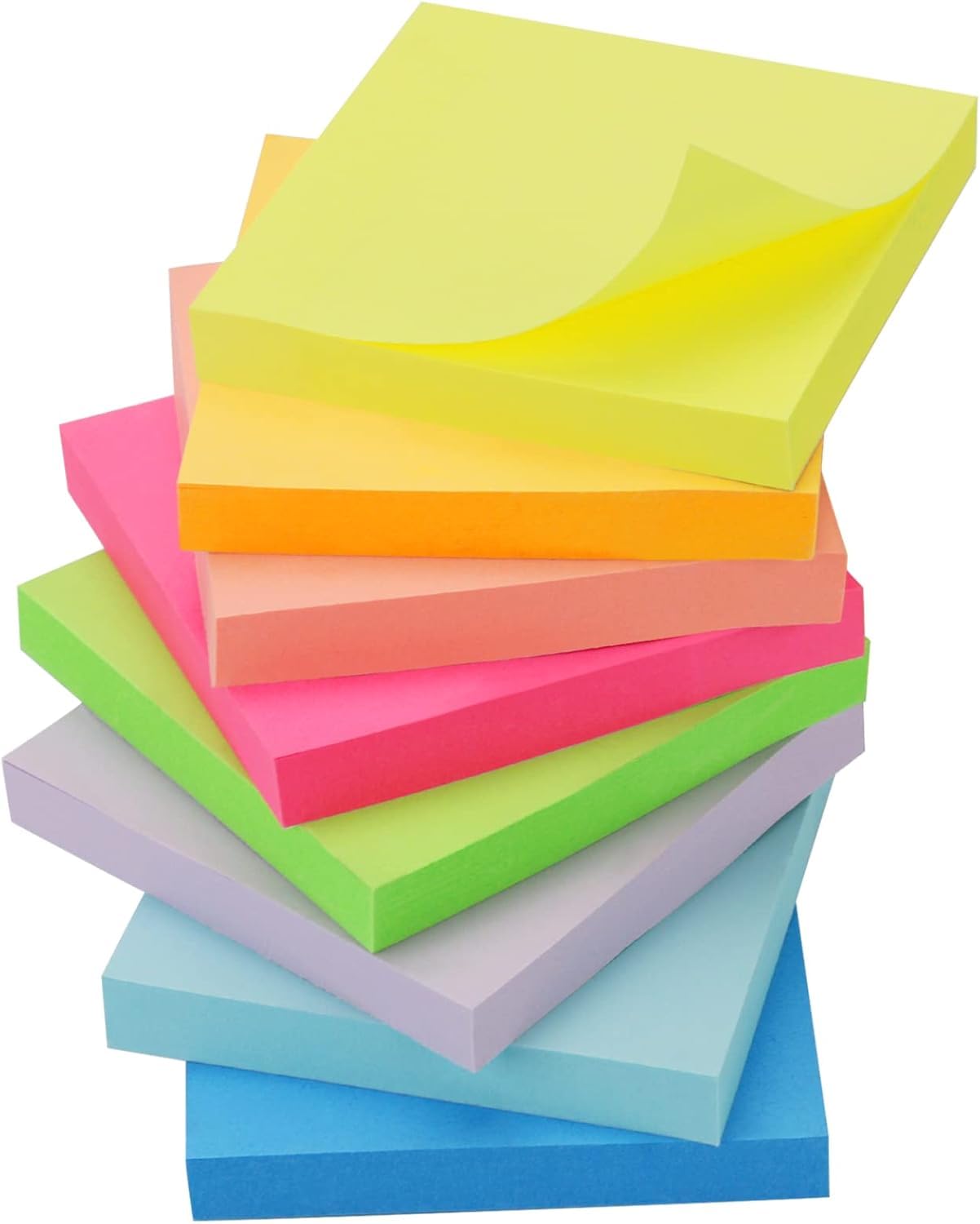 Stück Sticky Notes, Haftnotizen zum Markieren und Hervorheben von Seiten