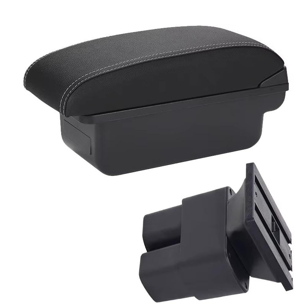 FSOZDBBPL Car Armrest Box For Nissan NV200 For Evalia 2011-2019 Retrofit Parts Interior Storage Box Interior Parts(C3 Black white NO USB)