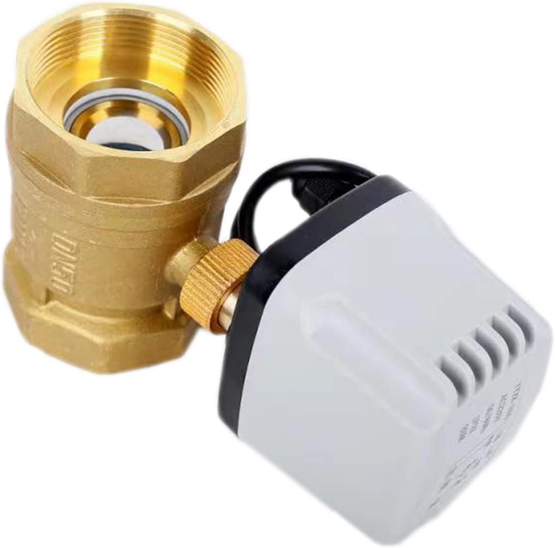 Valve Waterproof Motorized Ball Valve 220V 12V 24V 3-Wire 2 Control Brass Electric Ball Valve Big Torque Metal Motor(24vdc,DN20)