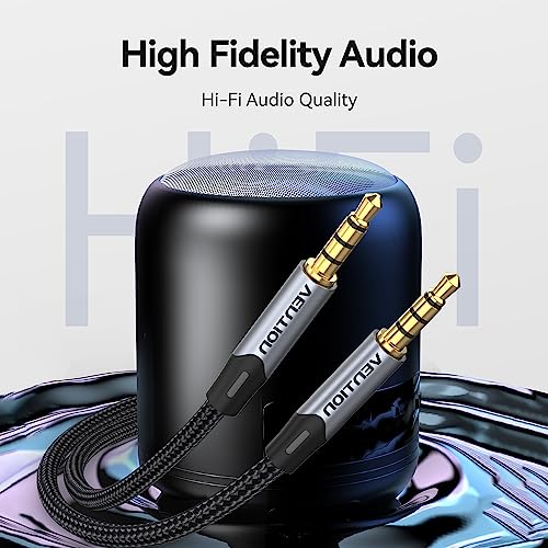 VENTION 1.5m Auxiliary Audio Cable with Microphone - TRRS Connector Compatible with Headset, Speaker, PC & More - Image 2