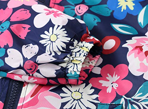 Toddler Boys Girls Windbreaker Dinosaur Print Casual Outerwear Lightweight Zip Hooded Jacket Summer Dust Coat4