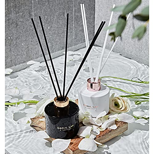 Gsoul Lap By Gangnam Soul Vanilla & Baltic Amber Reed Diffuser Set / Fragrance Oil Diffuser Reeds / Scent Diffuser / Room Decor, Office Decor, Black Decor / Home Fragrance Products & Gifts #TOP3