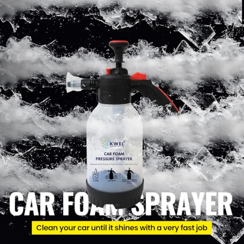Image of KWEL Foam Pump Sprayer with 100ML Car Shampoo | High Pressure Foam Bottle for Car Wash, Bike Wash, Detailing & Cleaning (Pack of 1)
