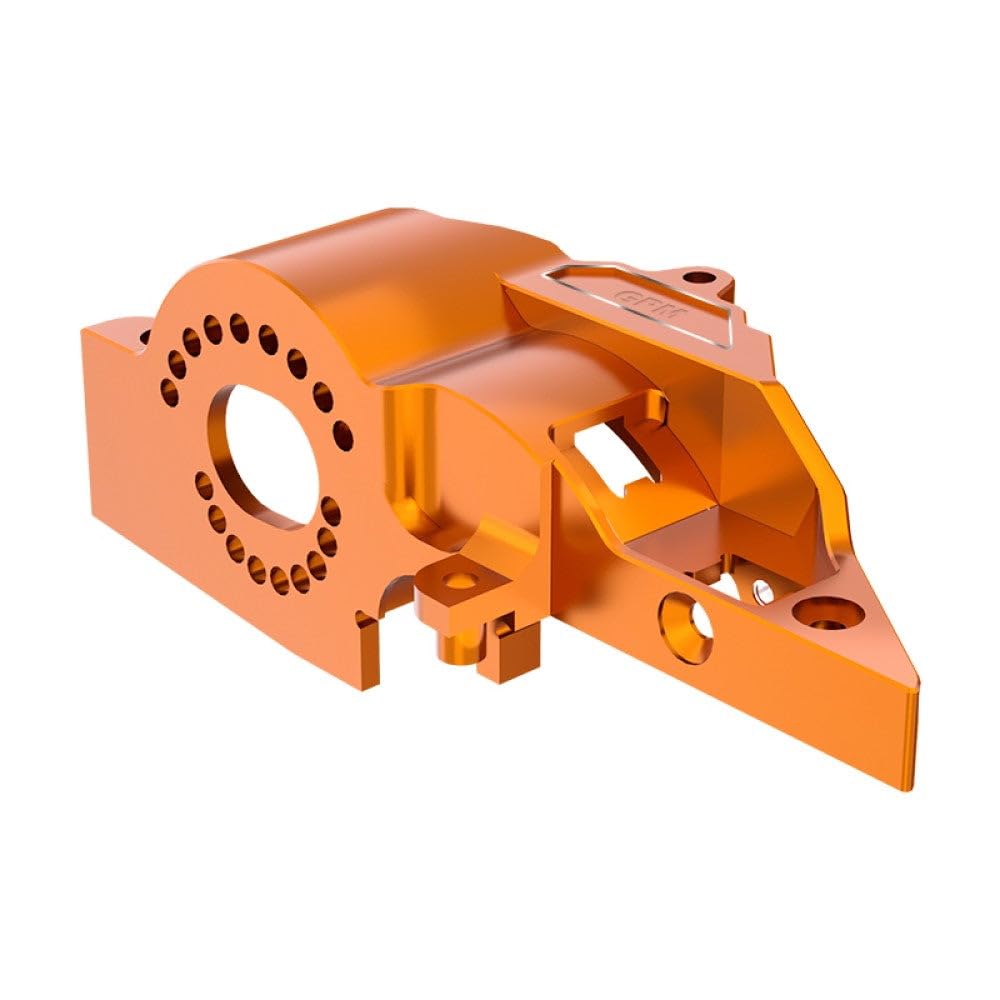Aluminum 7075 Alloy Integrated Motor Base (Original) for Traxxas 1:16 Mini Maxx 4WD 107154-1 / Mini XRT VXL-3S 108076-1 Monster Truck Upgrades - Orange