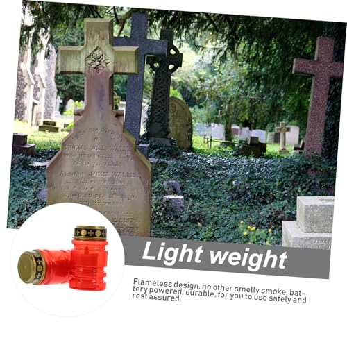 Velas LED sin llama Angoily de plástico resistente con pilas AA 3