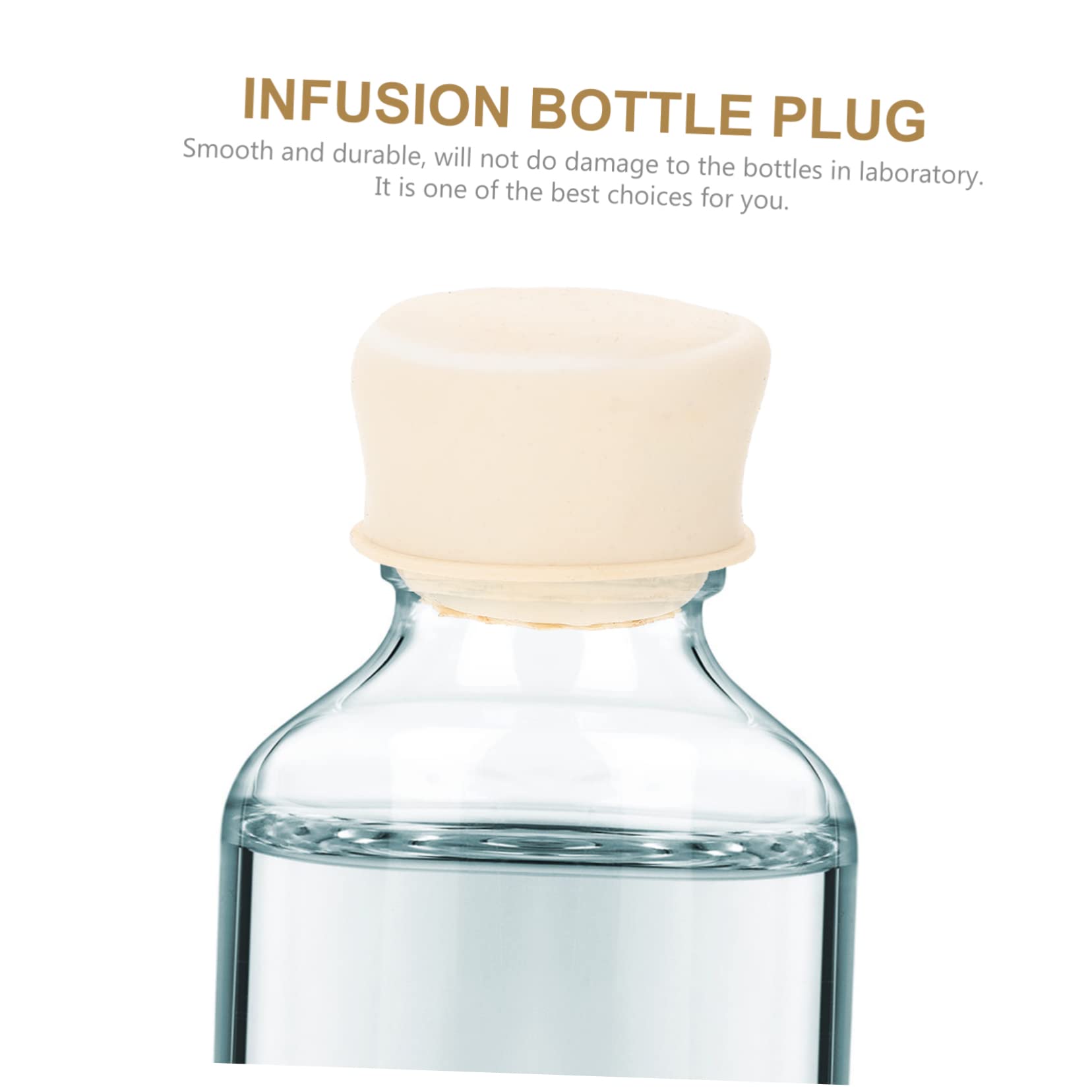 STOBAZA 10pcs Laboratory Rubber Plugs for Infusion Bottle Sealing and Lightweight Bottle Stoppers Easy to Insert and Pull Fine Workmanship for Long Term Use