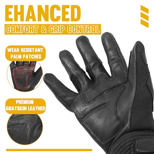 HANDLANDY Horse Riding Gloves Mens Women, Equestrian Horseback Riding Glove - Image 5