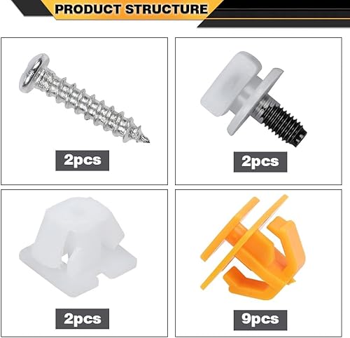 Miniatura 7 de Guarnición de la puerta del lado del conductor del lado del conductor inferior compatible con Hyundai Santa Fe Sport 2013-2018