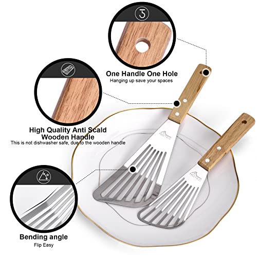 Hotec Stainless Steel Thin Slotted Fish Turner Spatula thumb #2