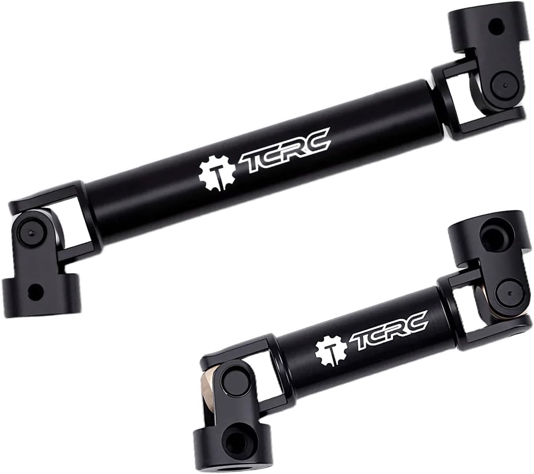 2PCS Hard Alloy Steel 4140 Chromoly Drive Shafts for 1/24 Axial SCX24 C10 JLU Bronco Base Camp 4Runner Upgrades