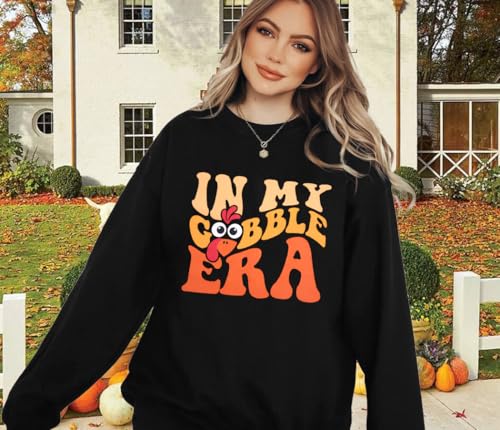 FAYALEQ Thanksgiving Sweatshirt for Women Gobble Turkey Graphic Pullover - image 2
