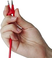 Vista 4 de 4 unids resistente aislado cocodrilo clips PVC cocodrilo abrazaderas conector de cobre niquelado 1000 V 20 A para pruebas de laboratorio eléctrico