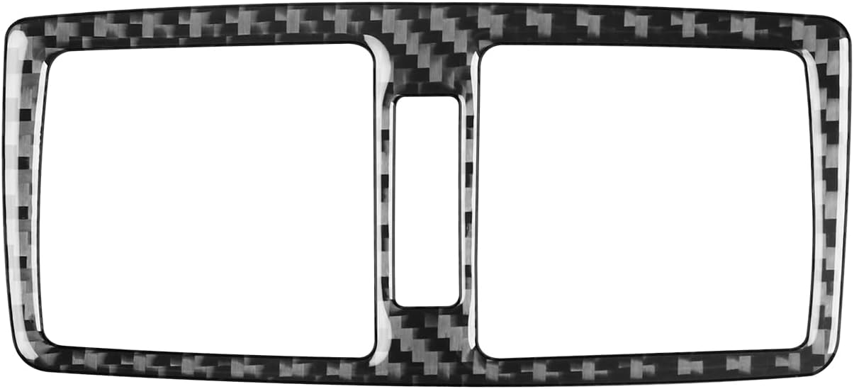 Real Carbon Fiber Compatible with Mercedes-Benz W463 G550 G63 AMG 2014-2018 2015 2016 2017 Accessories Rear Row Air Outlet Vent Cover Interior Trim Sticker Decal 1PC