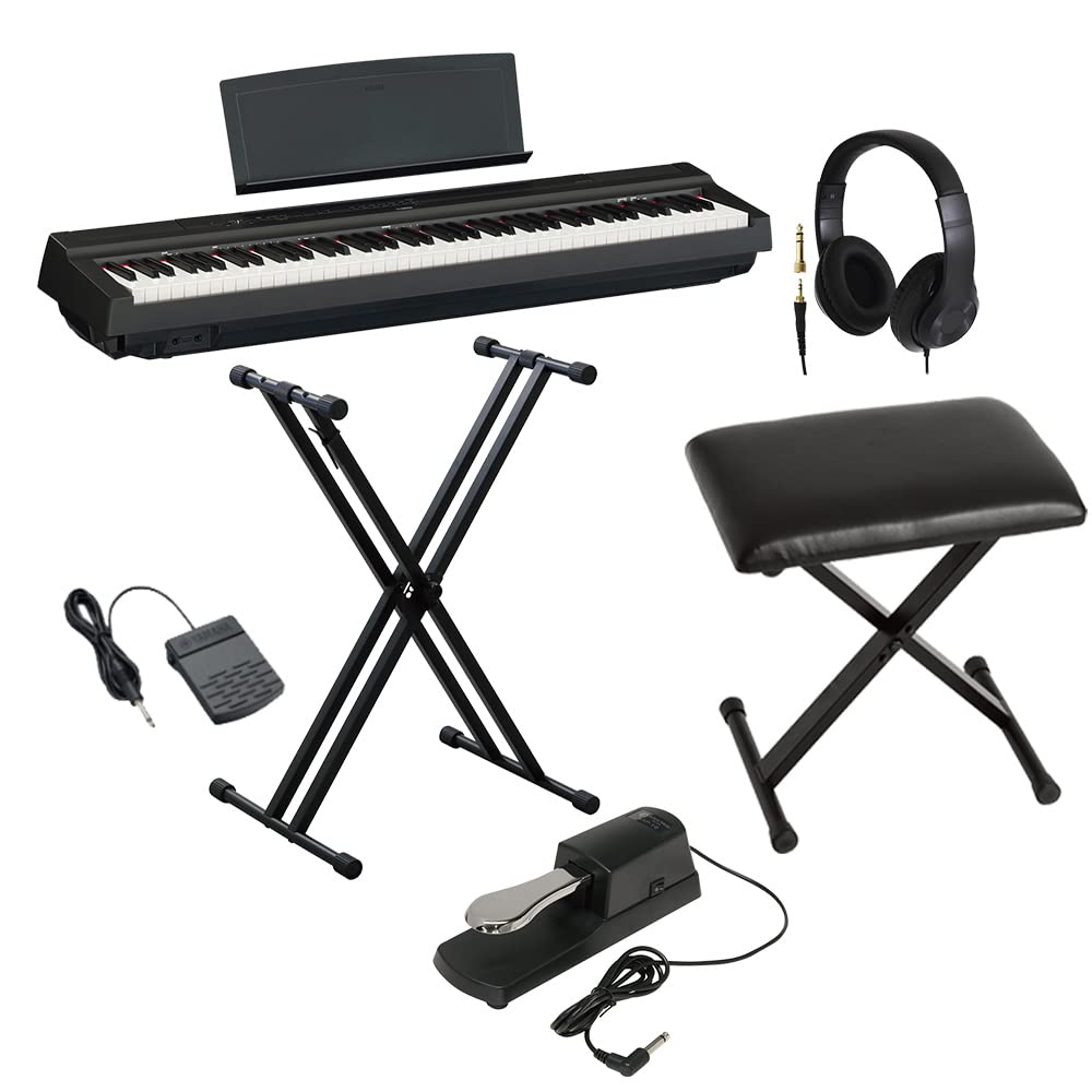 Amazon | YAMAHA P-125a B ブラック 電子ピアノ 88鍵盤 Xスタンド・X 