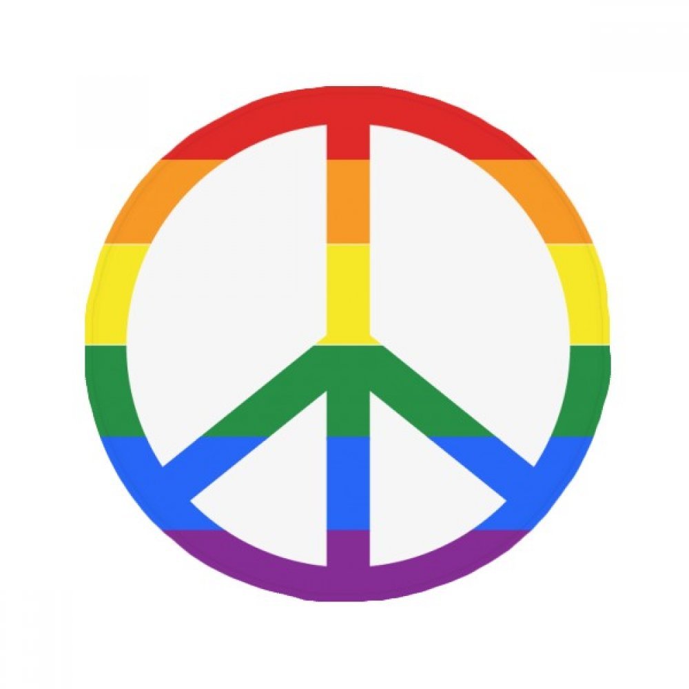 Tapis arc-en-ciel LGBT antidérapant et rond pour sécuriser votre salle de bain