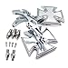 Price comparison product image Maltese Cross Emblem Motorcycle Chromed Running Acrylic Mirror For All Yamaha Cruiser Bikes Royal Star Stratoliner Roadliner Road Star V-Star Warrior V-Max Virago By HTT