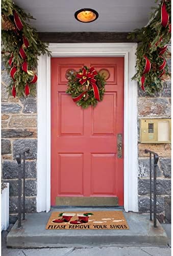 Liora Manne Natura Santa Boots Outdoor Mat Natural 18"X30"