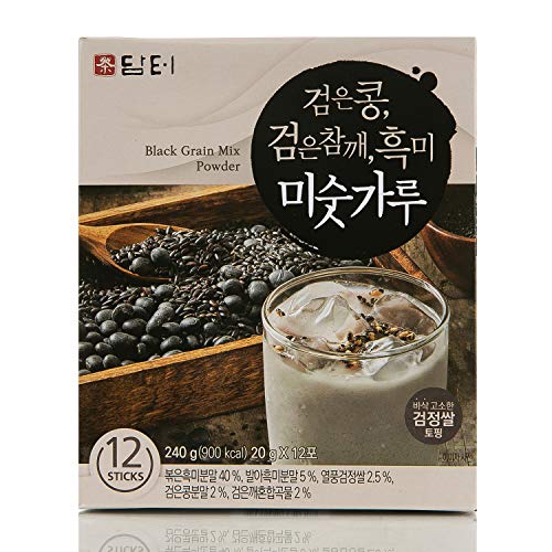 Damtuh Korean Black Mixed Grain Powder Meal Replacement Shake Breakfast Simple Meal 20g x 12 Sticks