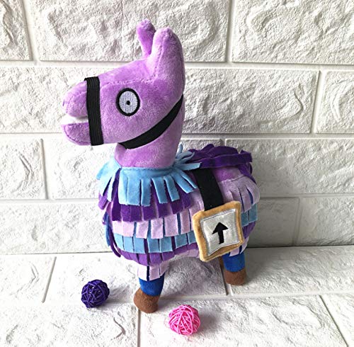 LYH2019 Fortress Night Hot Game Peluche Troll Stash Llama Soft Alpaca Rainbow Horse Stash Juguetes De Peluche Regalo De Cumpleaños para Niños 34Cm