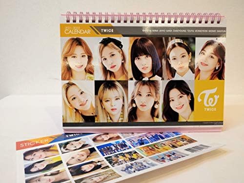 New Twice Desk Calendar 21 22 With Stickers Set 3 Office Products Amazon Com