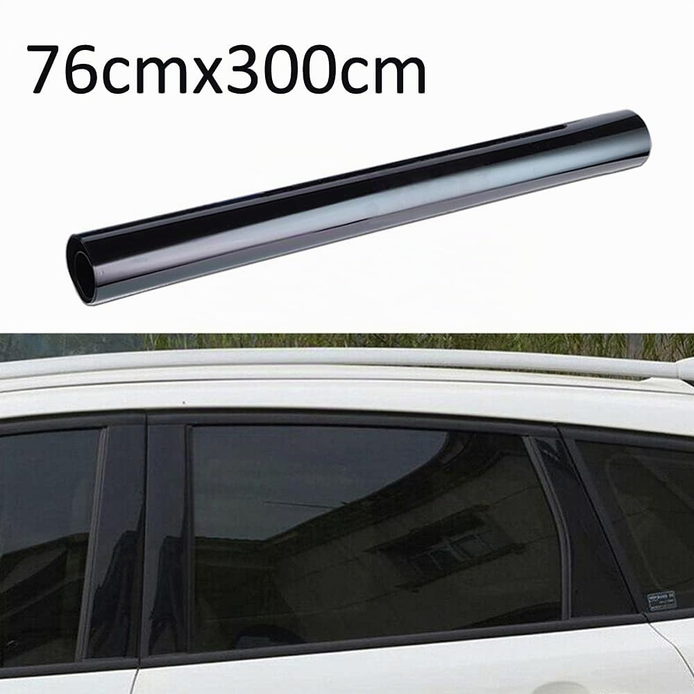 ETOPARS 76cm x 3m 5% VLT Film de Teinte de Vitre Voiture Film de Fenêtre Film Teinté Autocollant Verre Film Solaire Teinté Fumée Véhicule
