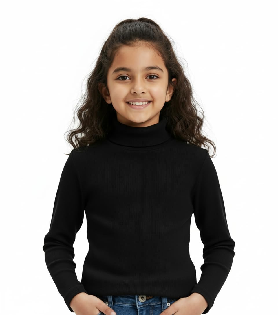 S-SQUARE Unisex Woolen Kids Turtle Neck High Neck Full Sleeve Winter Sweater for Boys & Girls | Ultra-Warm Bodywarmer Pullovers-picture-27