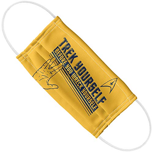 Popfunk Star Trek Trek Yourself 1-Ply Reusable Face Mask Covering with Adjustable Nose Wire, Unisex