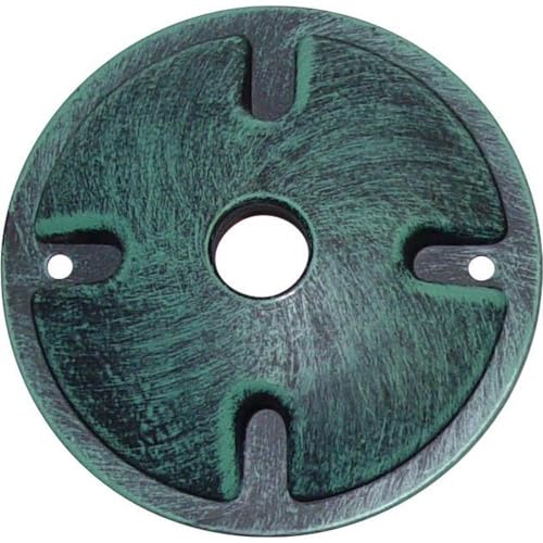 Image of Nuvo Lighting SF76 /667 One Light Die Cast Aluminum Durable Outdoor Landscape Lighting Security Flood Mounting Plate, Antique Verdi