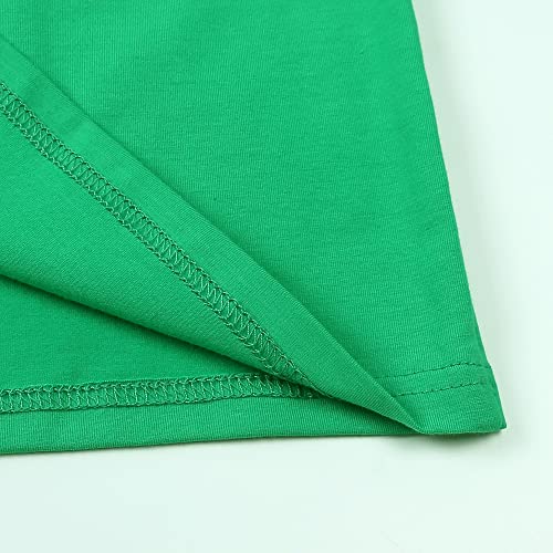 Image of HahaNice Toddler Girls Summer Outfits Cotton Solid T-Shirt & Biker Shorts Set for Little Girls 2 Pcs Tracksuits