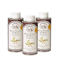 La Tourangelle – Reines Walnussöl – Intensiv nussig und köstlich – ideal zum Verfeinern von Salaten und warmen Gerichten – 250 ml – 3er-Pack
