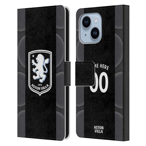 Coque Aston Villa iPhone 14 Plus housse portefeuille en cuir