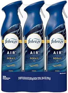 Febreze Air Effects Ocean Scent Air Freshener, 8.8 oz. Can, Pack of 3