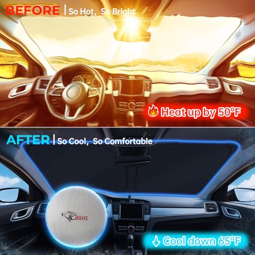 Image of Windshield Sunshade for Honda HR-V 2023-2025, Customized for HRV 2023 2024 2025 Car Front Window Sun Shades, Automatic Car Sun Shield Accessories, Blocks UV Rays, Keeps Vehicle Cool